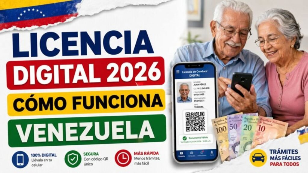 Licencia de conducir digital en Venezuela 2026: cómo funciona